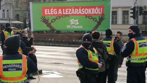 Novák Előd: Ha a Mi Hazánk szervezte volna a tüntetést, a rendőrség markánsabban lépett volna fel