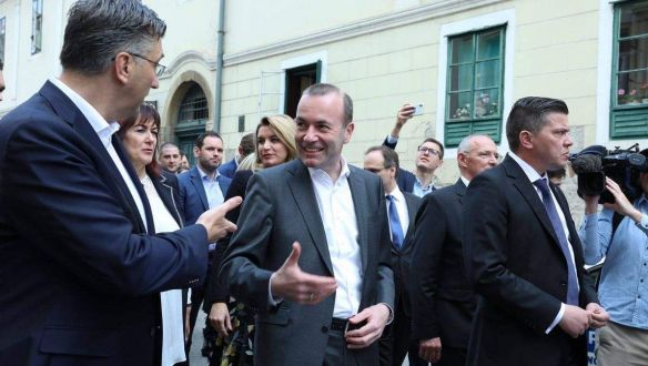 Merkel horvátul állt ki a nacionalizmus ellen Zágrábban – Manfred Weber és Andrej Plenković oldalán