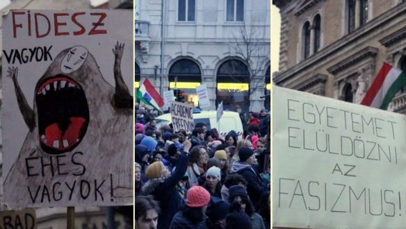 Az utóbbi hónapok legütősebb tüntetését hozták össze a diákok