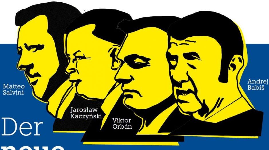 Lekeleteurópaizták Salvinit, amiért Orbán, Babiš, Kaczyński társaságában szavazott