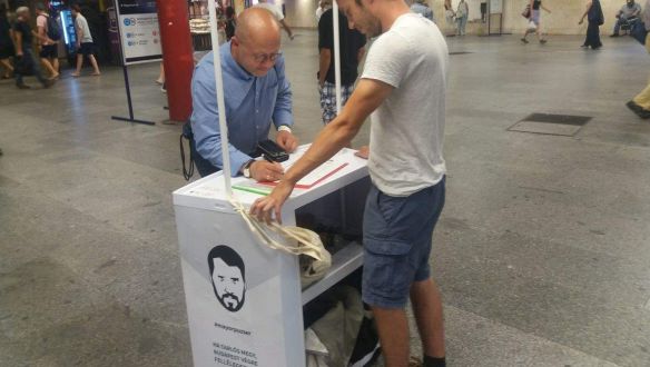 Ajánlásgyűjtés: bár Karácsonyt támogatja az LMP, Puzsérnak is aláírt a párt társelnöke