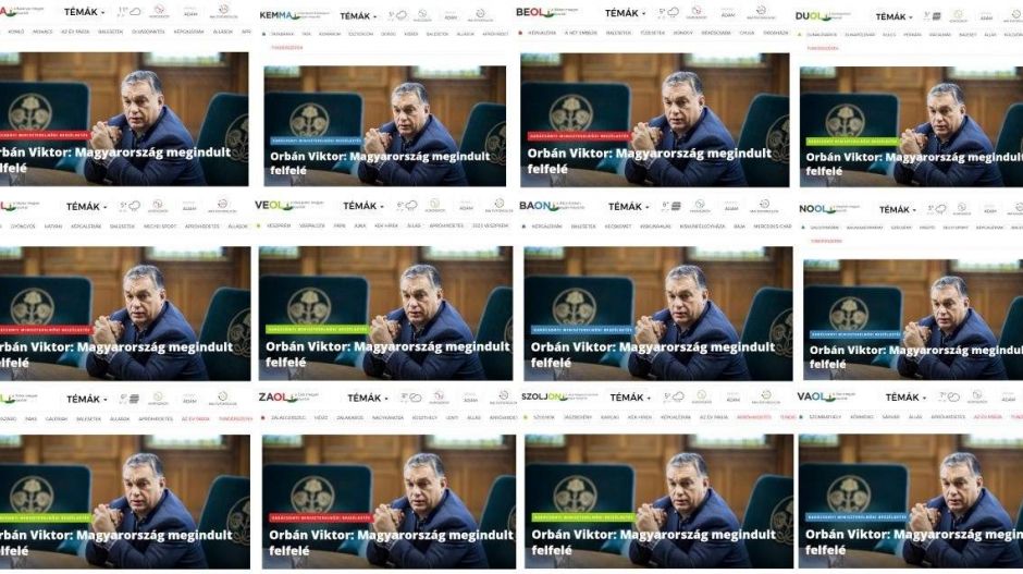 Minden megyében ugyanaz jutott a karácsonyról a lapszerkesztők eszébe: Orbán Viktor