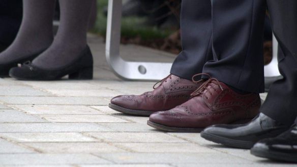 Ilyen szép cipőben taposta a magyar földet a lengyel kormányfő