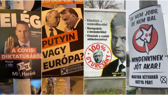 Plakátkampányban szinte csak egymásról beszél a két nagy tömb