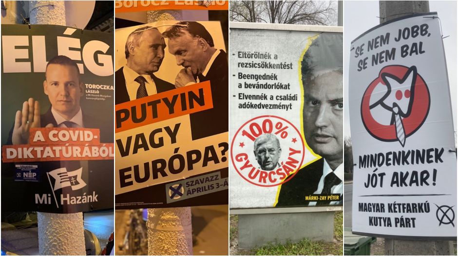 Plakátkampányban szinte csak egymásról beszél a két nagy tömb