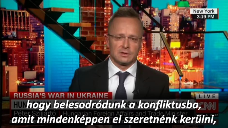 Szijjártó a CNN-nek: A következő években biztos nem tudunk megszabadulni az orosz gáztól