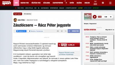 A román színekre vágyó Rapport Richárd mellé állt a kormánymédia egy része a sakkszövetséggel szemben