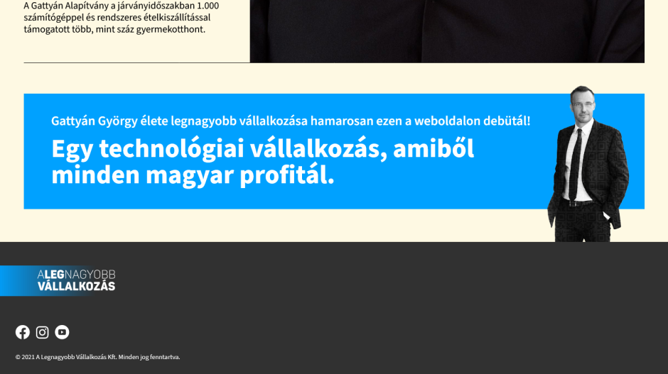 Gattyán György egy hatalmas álláshirdetésben jelentette be, hogy a modern kor Széchenyi Istvánja lenne