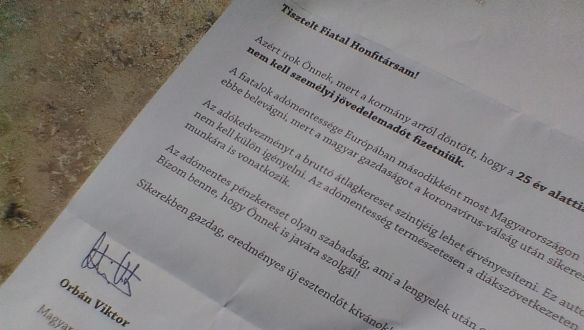 Külön levelet írt Orbán Viktor a 25 év alattiaknak