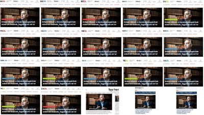 Ismét választás lesz, ismét uniformizált Orbán-interjúk árasztották el a megyei lapokat