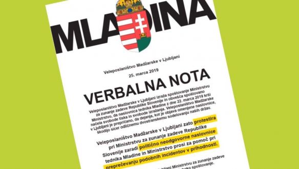 Kirakta címlapjára a Mladina, hogy a magyar nagykövet a megbüntetésüket akarta elérni a szlovén külügynél