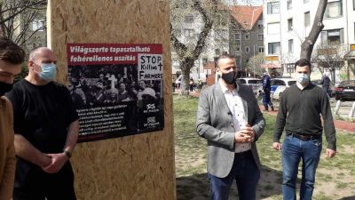 Neonácikkal együtt kordonozta el a Mi Hazánk a ferencvárosi BLM-szobrot