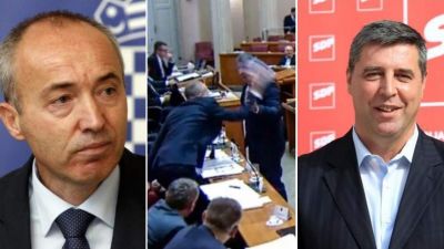 Sírva vágta földhöz a horvát védelmi miniszter egy ellenzéki képviselő „ajándékát”