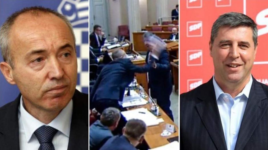 Sírva vágta földhöz a horvát védelmi miniszter egy ellenzéki képviselő „ajándékát”